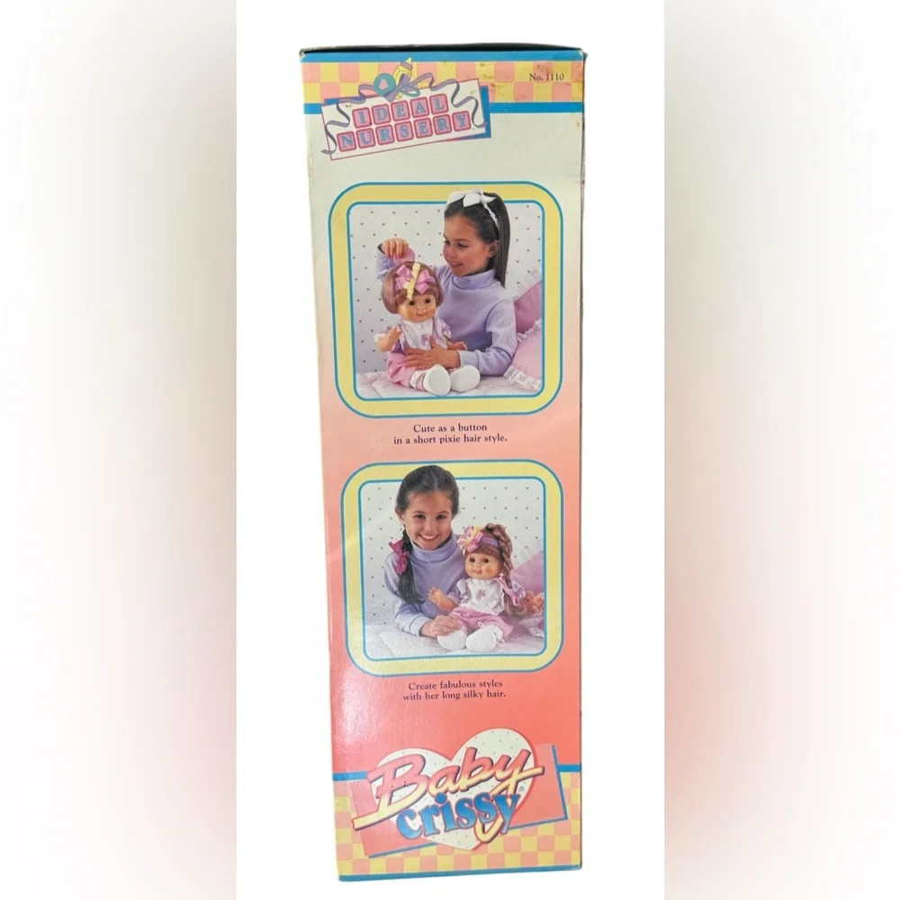 NIB VINTAGE 1989 IDEAL BABY CRISSY RED HAIR GROWS WITH BOX 16 1/2
